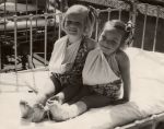 Children Seated on Hospital Bed, 1945 Children Seated on Hospital Bed, 1945
