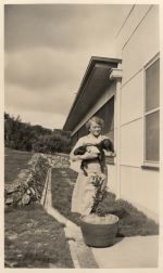 Woman Holding Dog, Circa 1937 Woman Holding Dog, Circa 1937