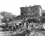 Excavating the Site, Circa 1870 Excavating the Site, Circa 1870