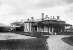 Long shot of the Convalescent Home Brighton. Exterior View of Cottage, Circa 1903