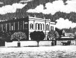 A landscape depicting Pelham Street site. Redmond Barry House, Circa 1887