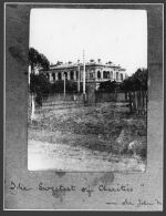 Long shot of Pelham Street. Redmond Barry House, Circa 1887