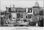 A long shot of the demolition of the old residence of Sir Redmond Barry. Demolishing Redmond Barry House, Circa 1911