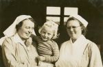 Two Nurses with a Patient, 1943 Two Nurses with a Patient, 1943