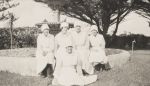Nurses Posing in Front of an Ornate Fountain, Circa 1925 Nurses Posing in Front of an Ornate Fountain, Circa 1925
