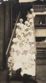 Nurses and Babies on the Stairs, Circa 1925 Nurses and Babies on the Stairs, Circa 1925