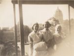 Nurses on the Balcony with a view of the Exhibition Building, Circa 1941 Nurses on the Balcony with a view of the Exhibition Building, Circa 1941