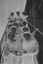 Nurses Posing on the Balcony, Circa 1915 Nurses Posing on the Balcony, Circa 1915