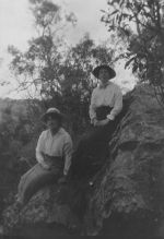 Posing on a Rock, Circa 1915 Posing on a Rock, Circa 1915