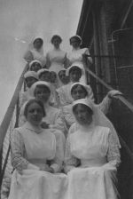Nurses on the Stairwell, Circa 1915 Nurses on the Stairwell, Circa 1915