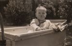 Infant in pram, Circa 1943 Infant in pram, Circa 1943