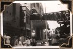 Father Christmas on fireman's ladder, Circa 1943 Father Christmas on fireman's ladder, Circa 1943