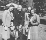 Four people with dog, Circa 1943 Four people with dog, Circa 1943