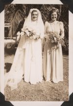 Bride and Bridesmaid, Circa 1943 Bride and Bridesmaid, Circa 1943