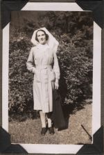 Nurse in garden, Circa 1943 Nurse in garden, Circa 1943