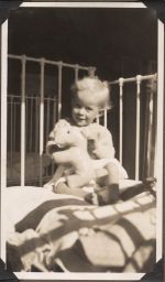 Infant in a Crib, Circa 1940 Infant in a Crib, Circa 1940