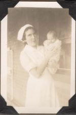 Nurse Holding a Baby, Circa 1940 Nurse Holding a Baby, Circa 1940