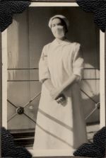 Nurse with Face Mask on, Circa 1940 Nurse with Face Mask on, Circa 1940