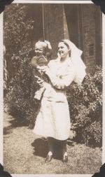 Nurse Holding Baby, Circa 1940 Nurse Holding Baby, Circa 1940