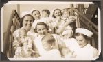 Nurses on the Balcony with Children, Circa 1940 Nurses on the Balcony with Children, Circa 1940