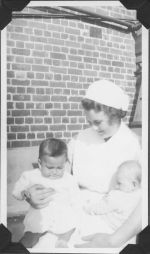 Nurse Holding Babies, Circa 1940 Nurse Holding Babies, Circa 1940