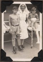 Nurse and Patients, Circa 1942 Nurse and Patients, Circa 1942