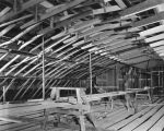 Interior view, constructing the new hospital
