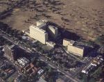 Aerial view of the new hospital in Royal Park